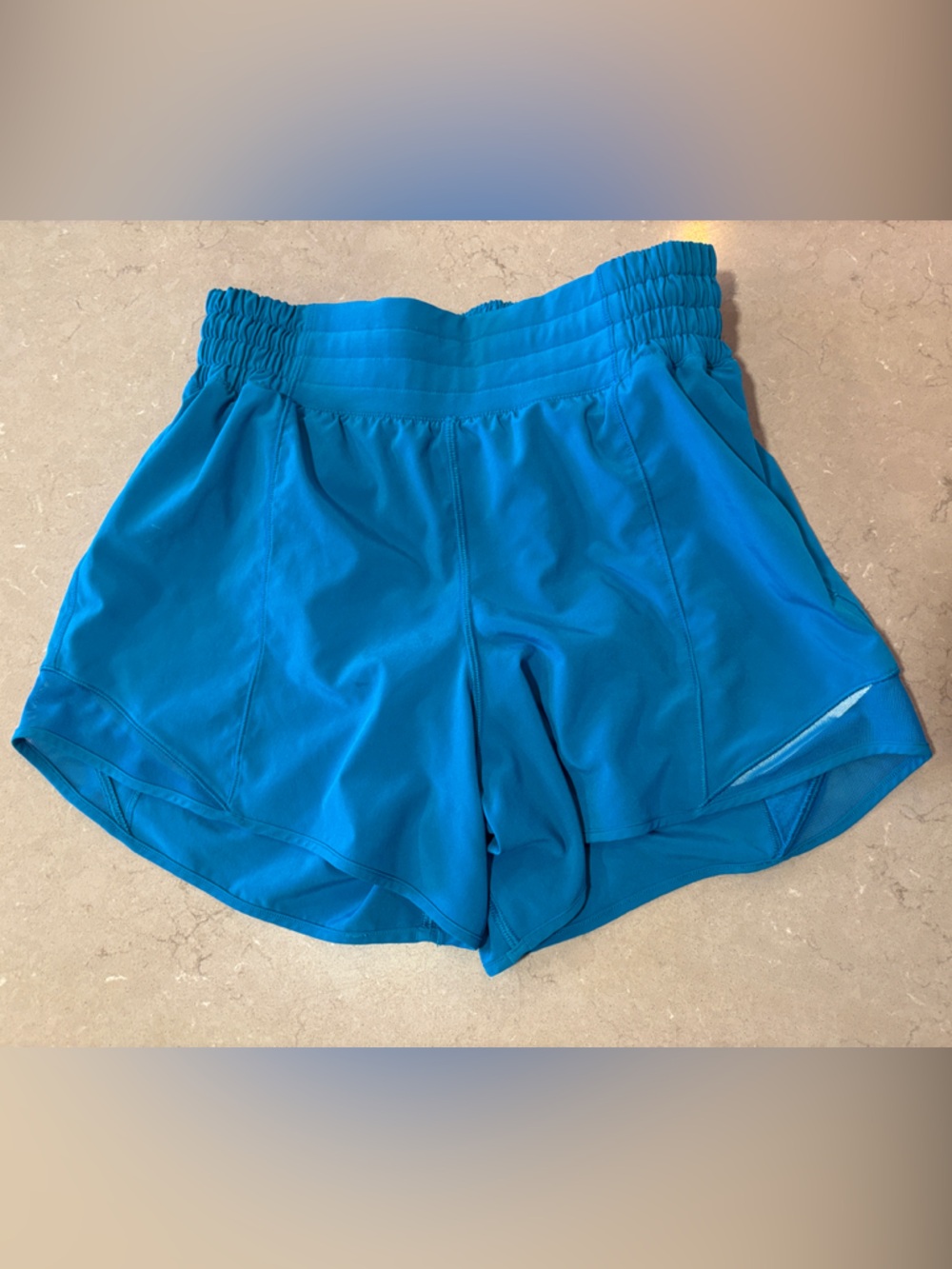 lululemon athletica Bright Teal Athletic Shorts ~ 4” Inseam